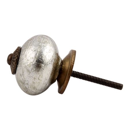 Silver Antique Fitting Ceramic Knob